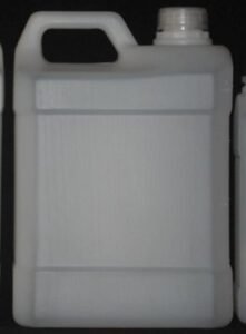 Envase rectangular natural con tapa y tapón 4 L
