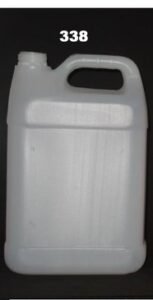 Envase natural tipo F con tapa y tapón 4 L