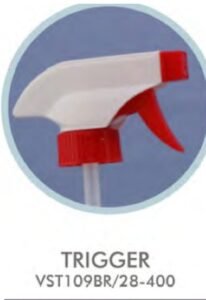 Pistola trigger 28/400 blanca con rojo